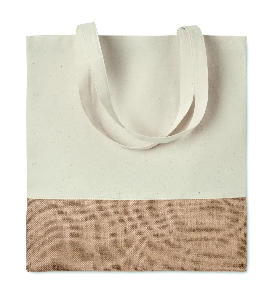 India Tote · Boodschappentas met jute – Beige