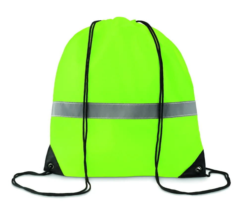 Stripe · Rugzak met koord – Neon geel