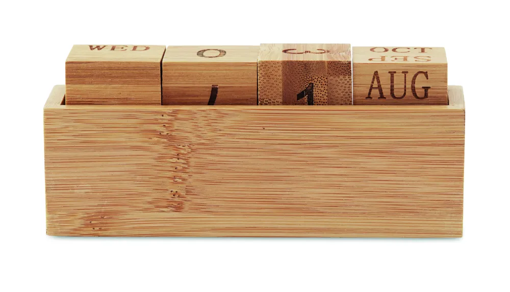 Karenda · Bureaukalender bamboo – Hout