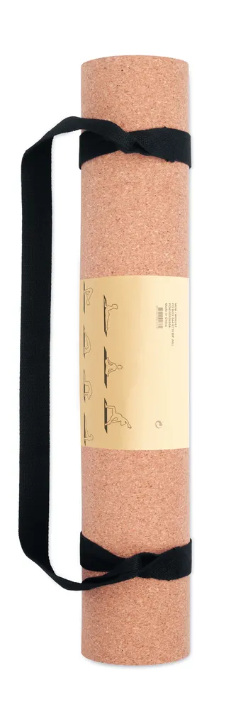 Savasana · Yogamat van kurk – Beige