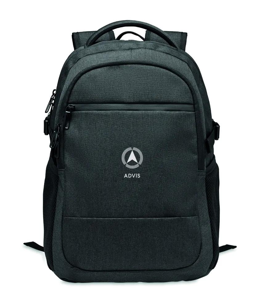 Hana · 600D RPET laptop rugzak – Zwart