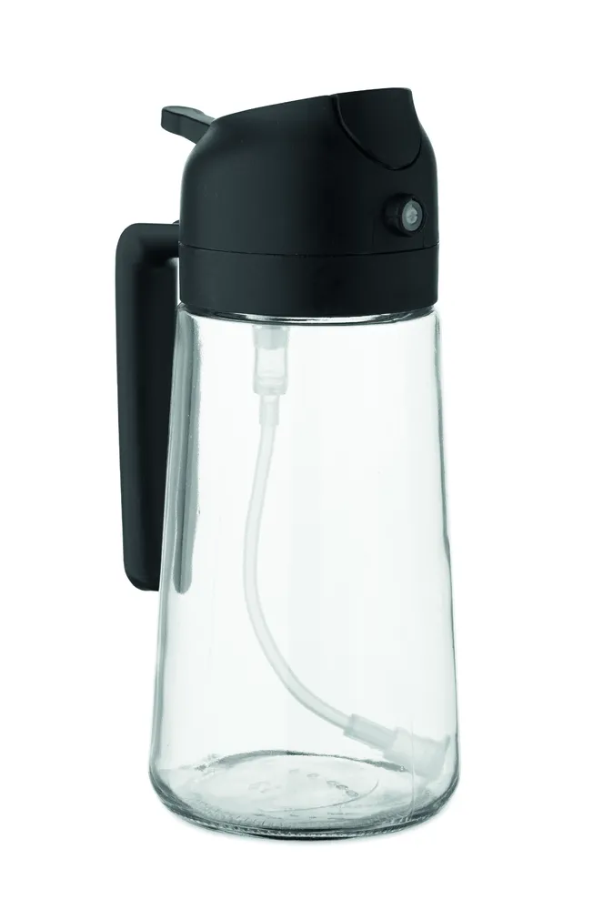 Dip · Glazen olie dispenser & spray – Zwart