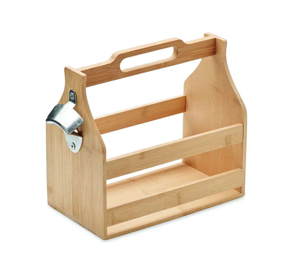 Cabas · Bamboe bierkrat 6 flessen bambo – Hout