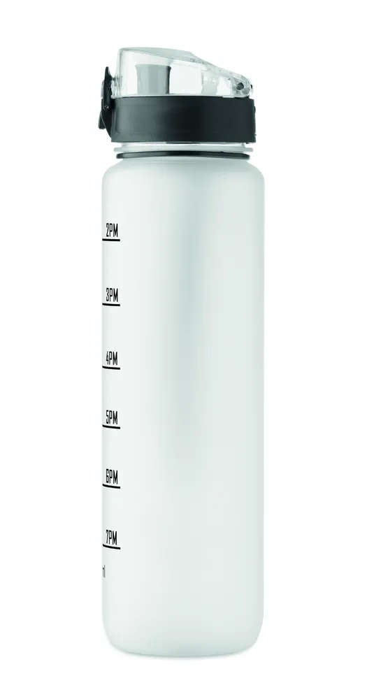 Isforden Mark · Sportwaterfles RPET 1L – Transparant wit