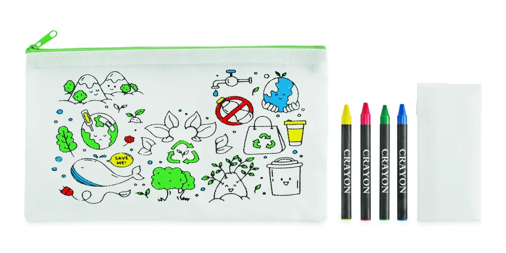 Cray · Etui met 4 krijtjes – Limoen