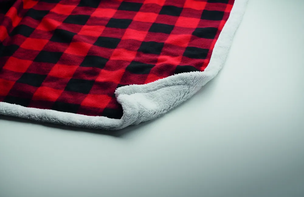Shermatt · RPET sherpa fleecedeken – Rood