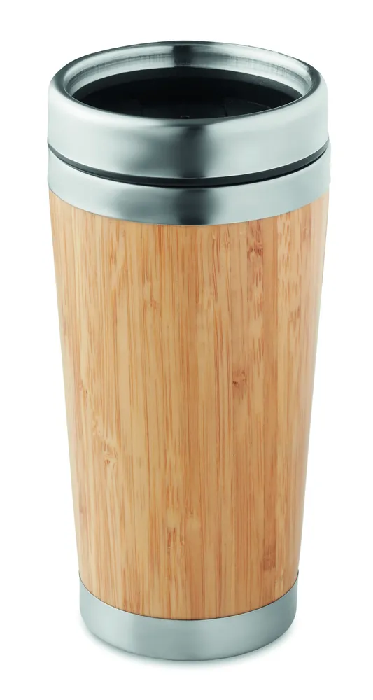 Rodeodrive+ · Roestvrijstalen reisbeker 400ml – Hout