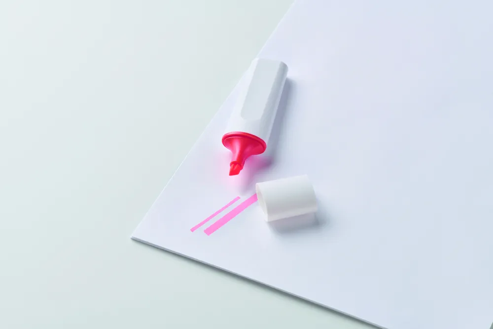 Lit · RPET markeerstift – Neon fuchsia