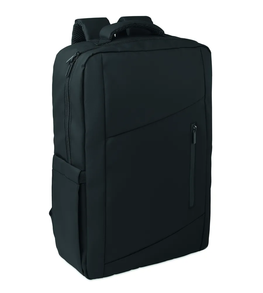 Metro · 15" PU RPET laptop rugzak – Zwart