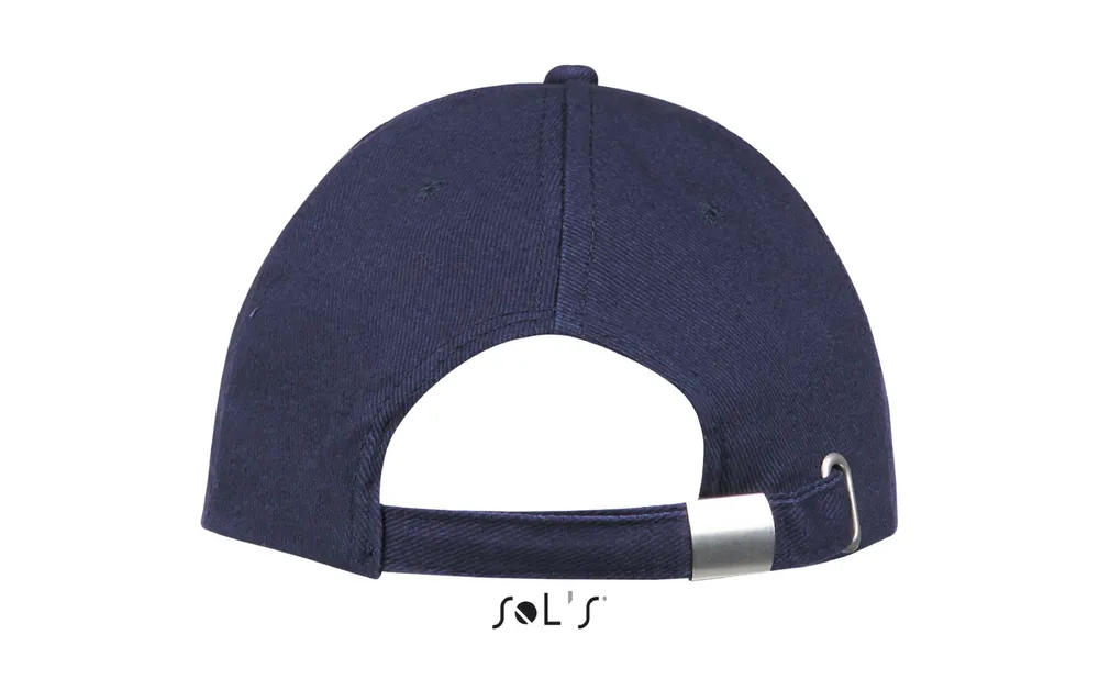 Buffalo Six Panel Cap – Frans marine/neon oranje