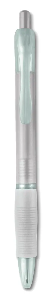 Manors · Balpen met rubberen grip – Transparant wit