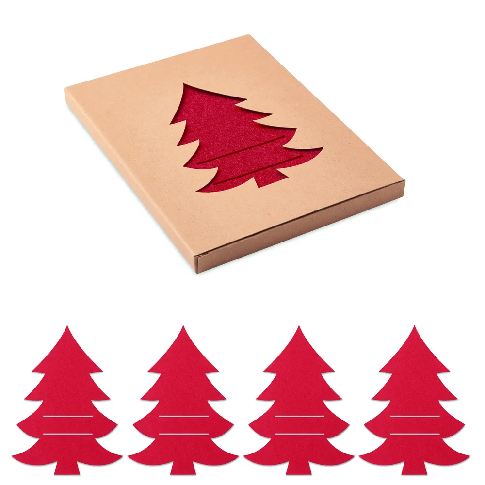 Treesguard · RPET vilten bestekhouder – Rood
