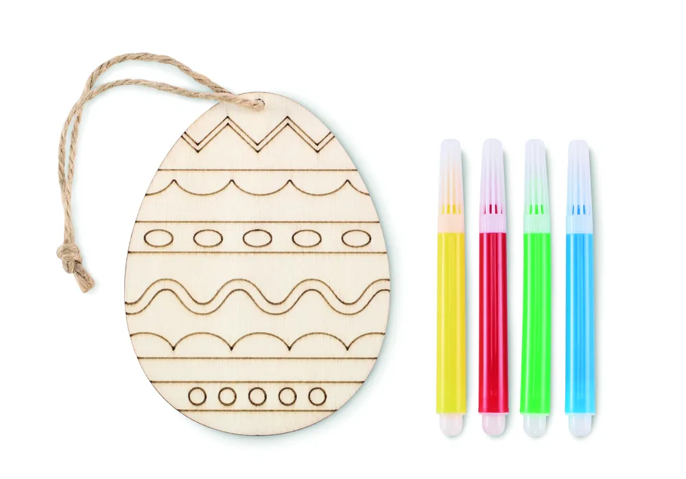 Dregg · Houten ei-schilder set – Hout