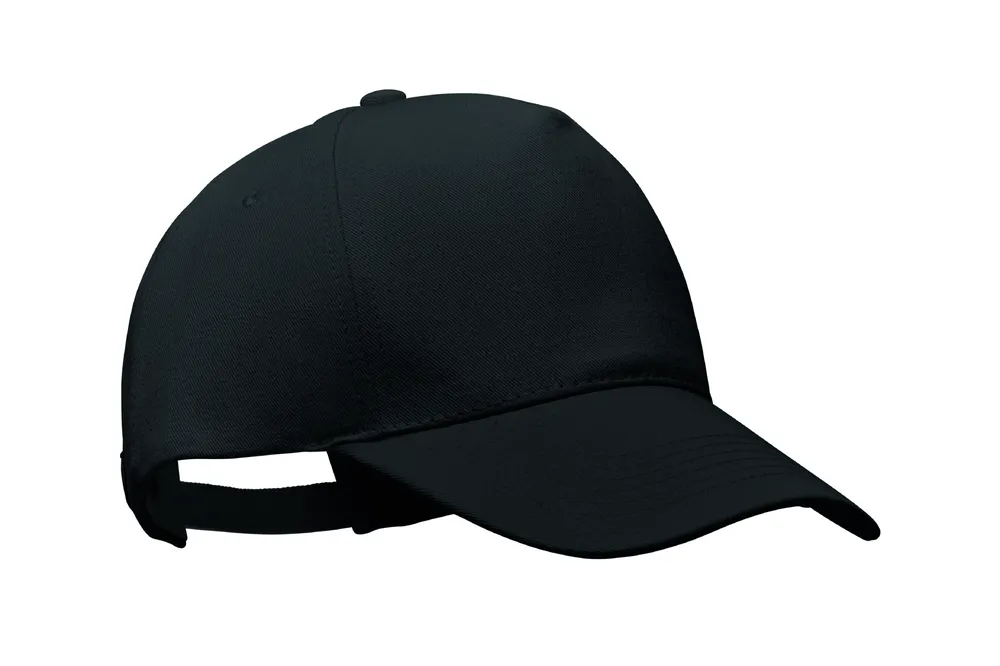 Bicca Cap · Biologische katoenen pet 250g – Zwart