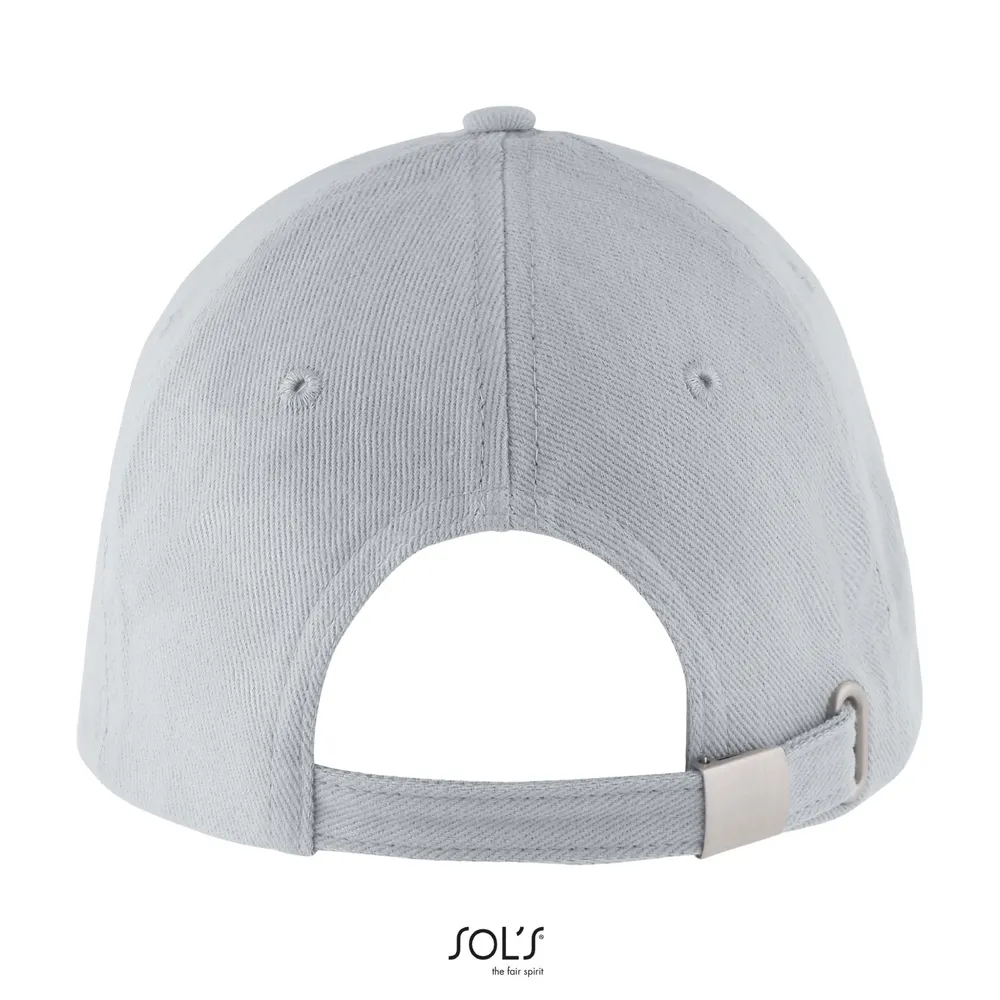 Buffalo Six Panel Cap – Zuiver grijs