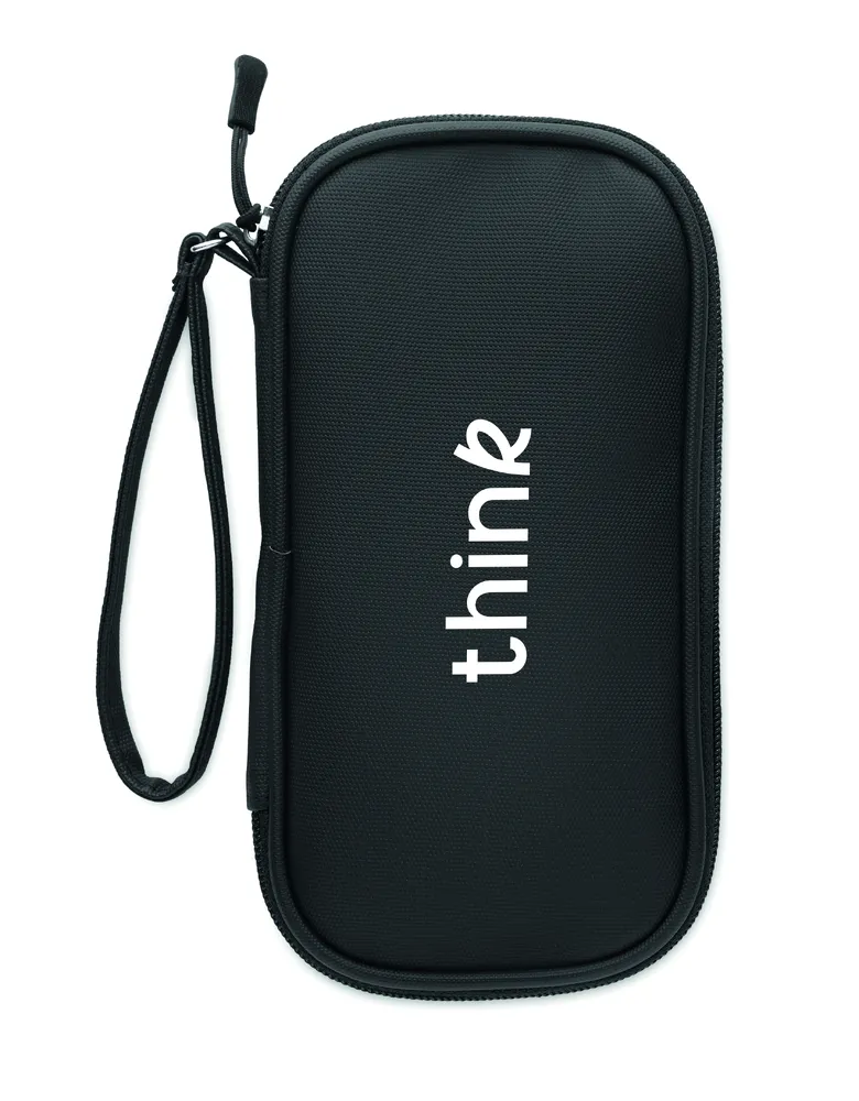 Allthere · 600D RPET tech organizer etui – Zwart