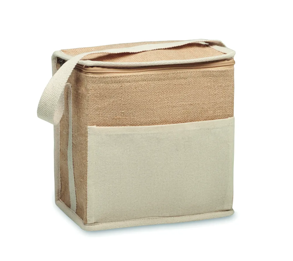 Lona · Jute en canvas koeltas 3L – Beige