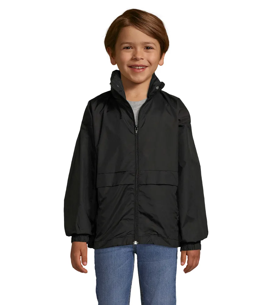 Surf Kids Windbreaker 210g – Zwart