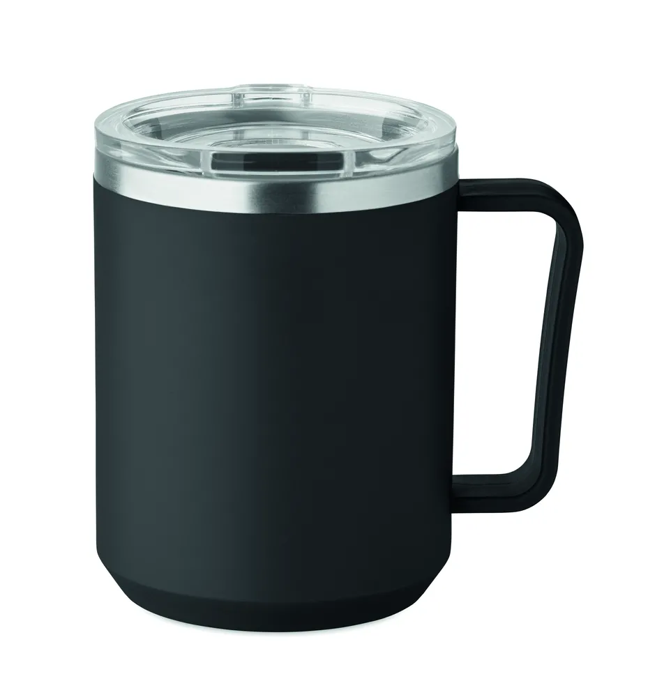 Cocoa · Dubbelwandige mok 400ml – Zwart