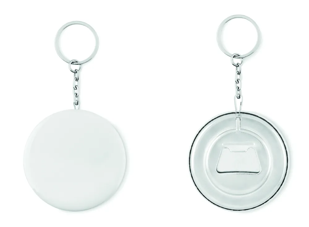 Pin Flask · Sleutelhanger opener – Mat zilver