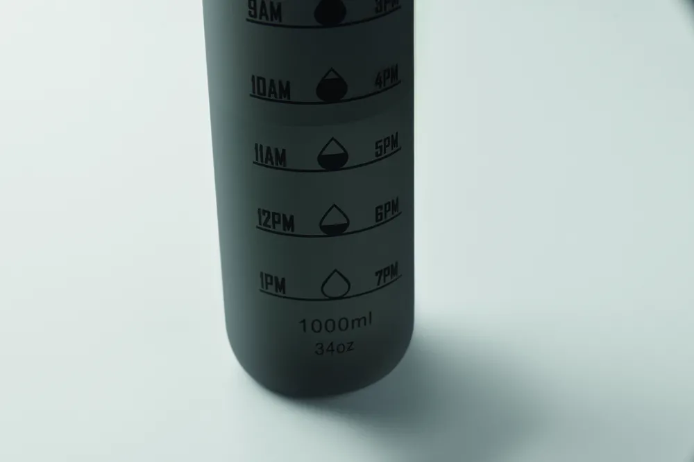 Isforden Mark · Sportwaterfles RPET 1L – Zwart