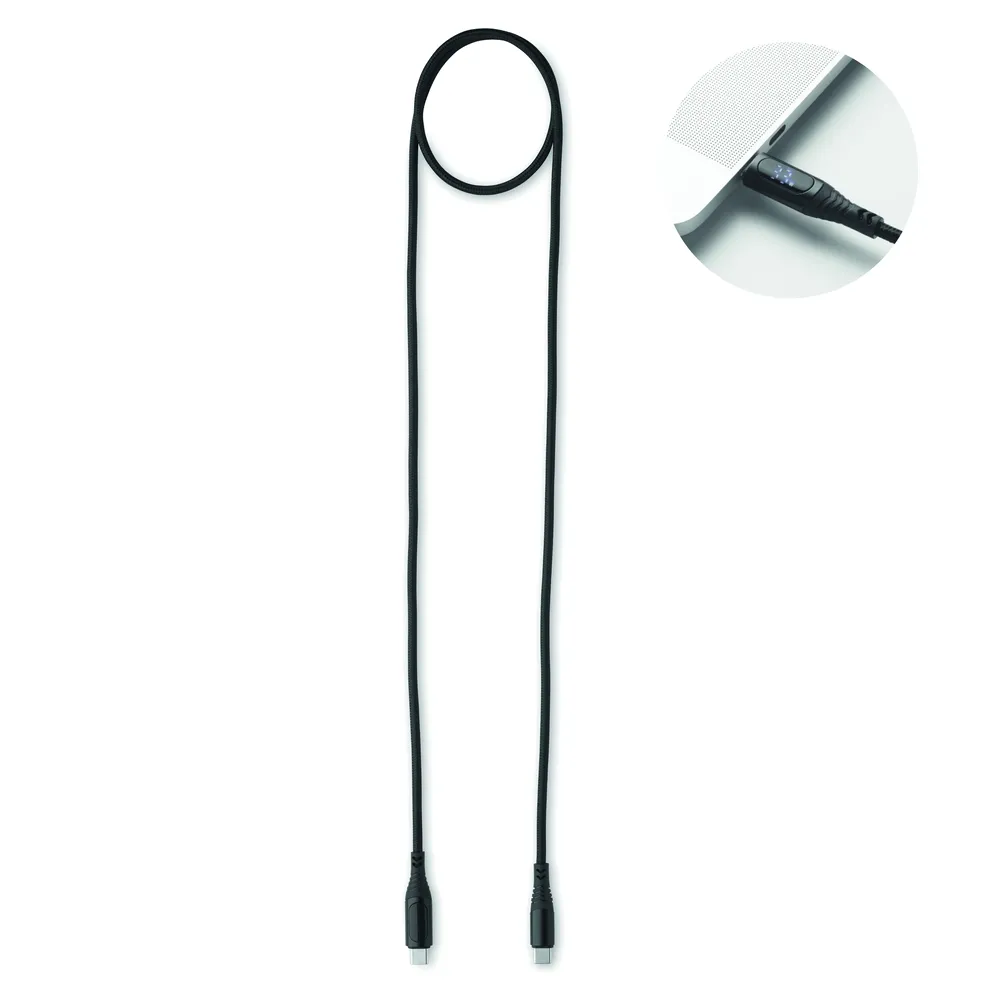 Typso · Type-C oplaadkabel 100W – Zwart