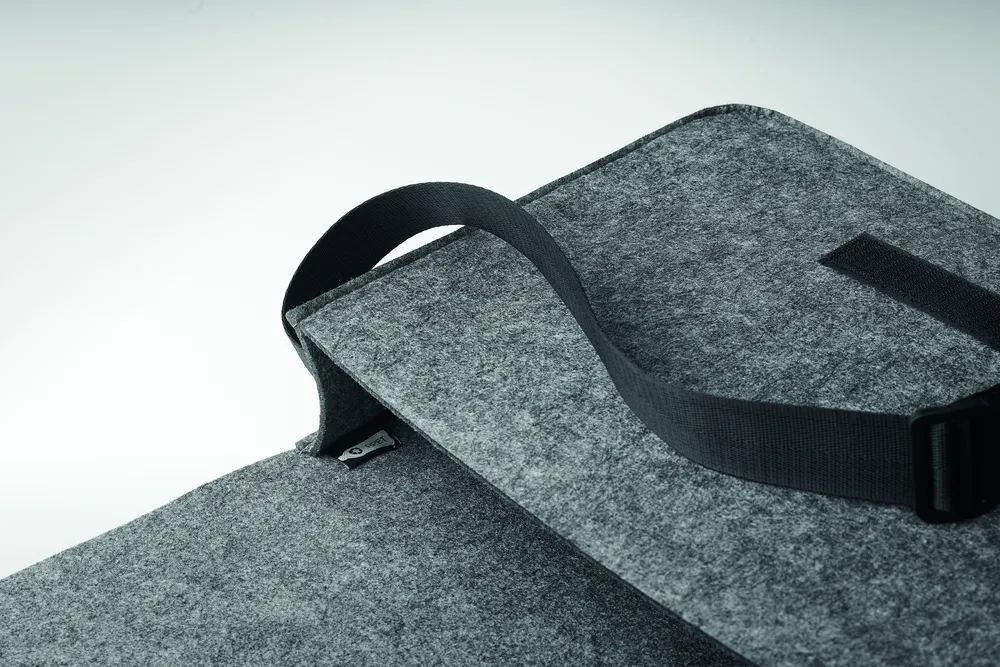 Baglo · Vilten laptoptas van RPET – Grijs