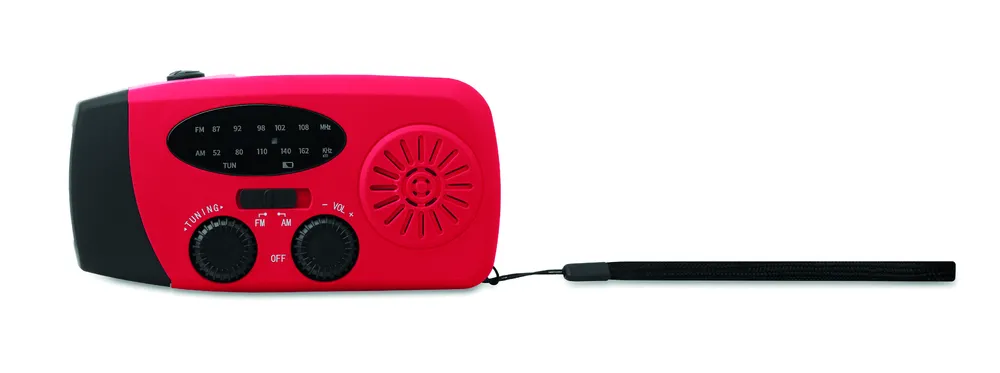 Onda · Draagbare radio met LED lamp Mo2746- – Rood