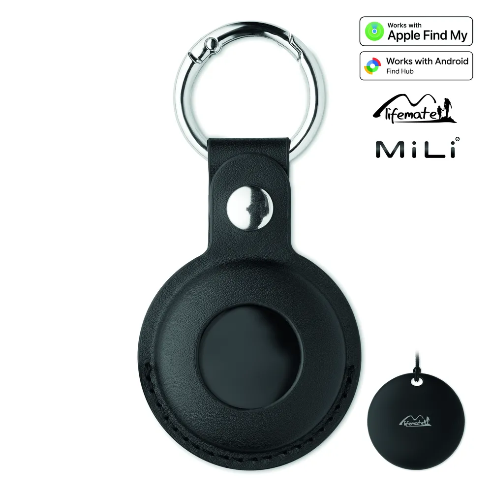 Lifemate In PU Case · Smart Find My Locator – Zwart