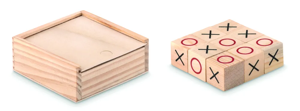 Tic Tac Toe · Houten boter-kaas-eieren – Hout
