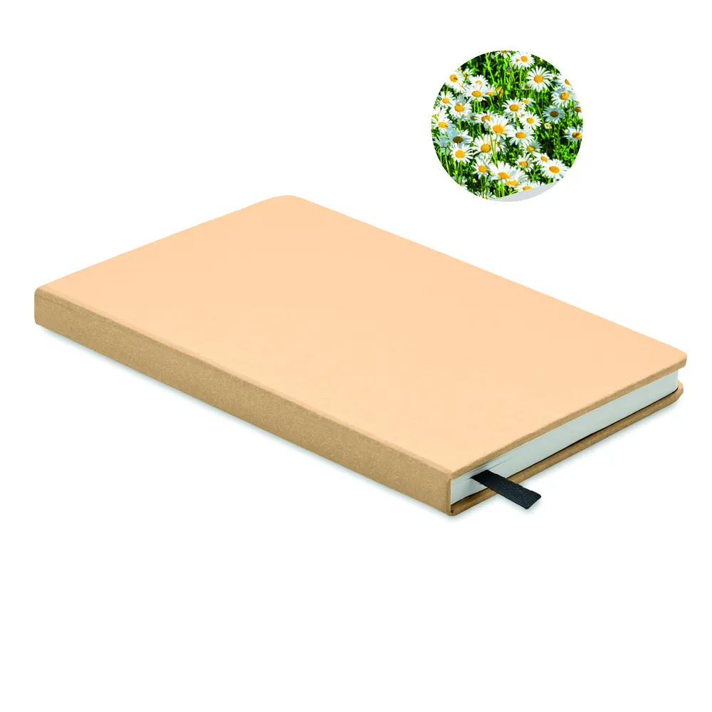 Grow · A5 gerecycled notitieboekje – Beige