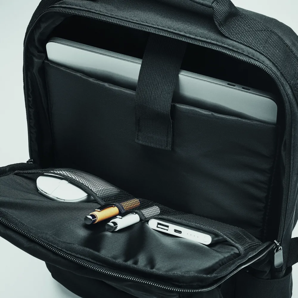 Singapore · 300D RPET laptop rugzak – Zwart