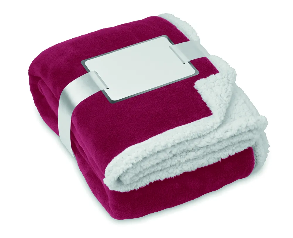Zermatt · Dekens, koraal fleece/sherpa – Bordeaux