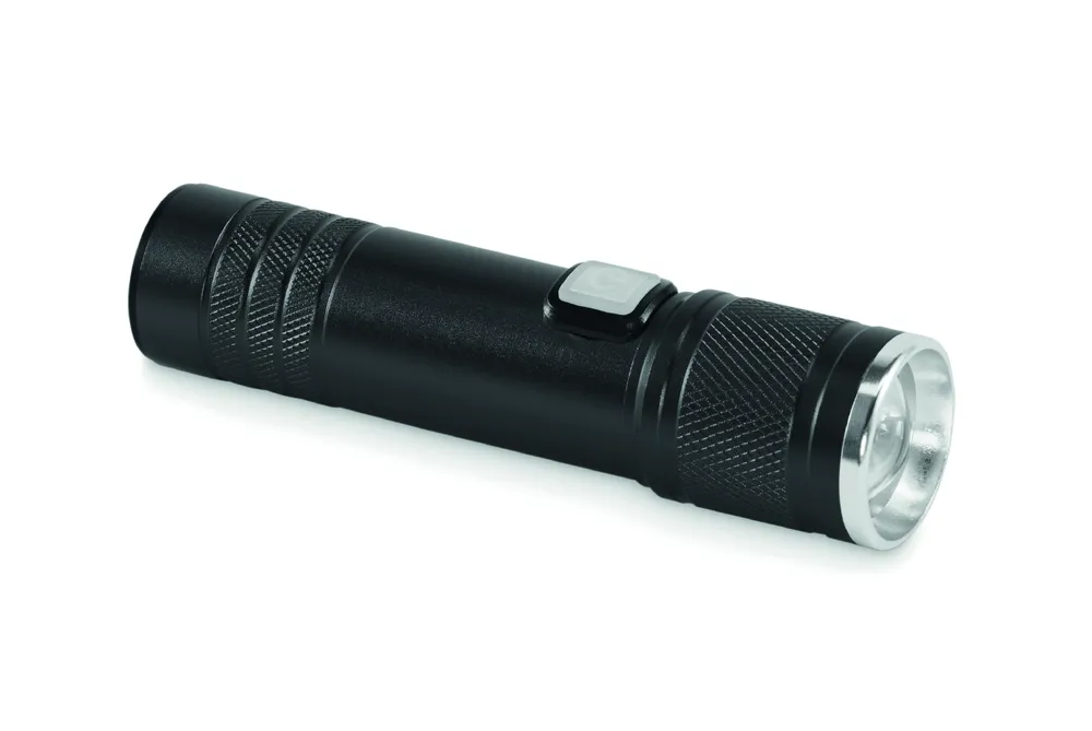 Flashra · Oplaadbare Cob zaklamp – Zwart