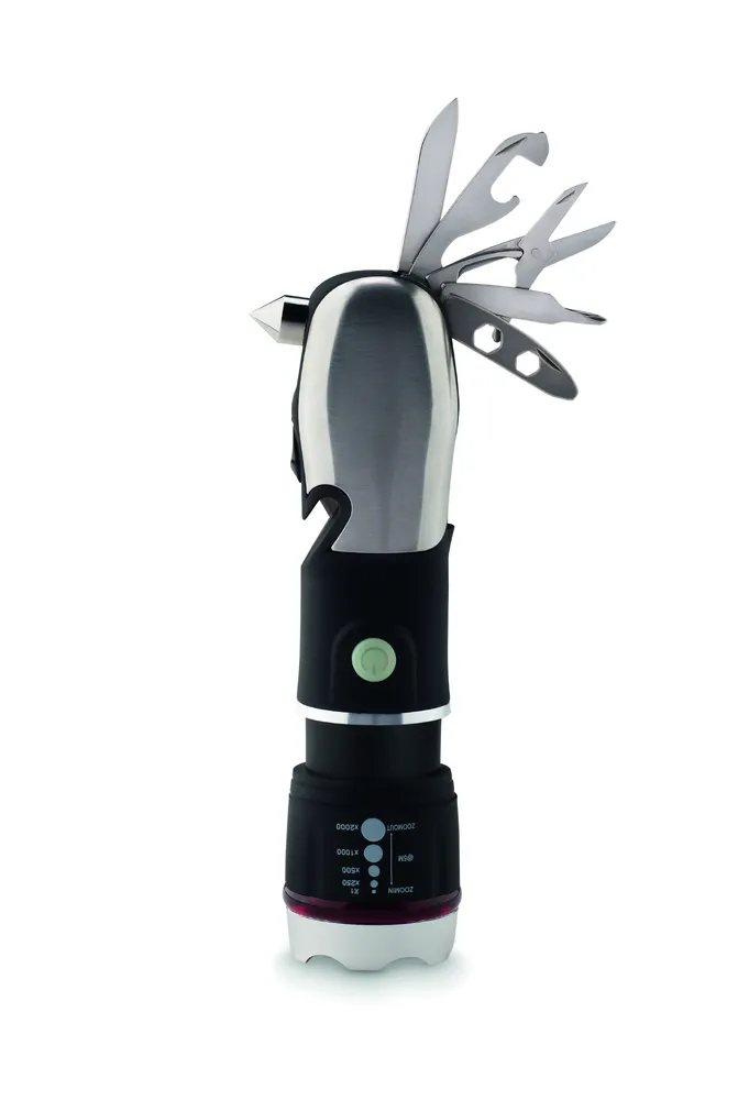 Hamlight · Multifunctionele zaklamp – Zwart