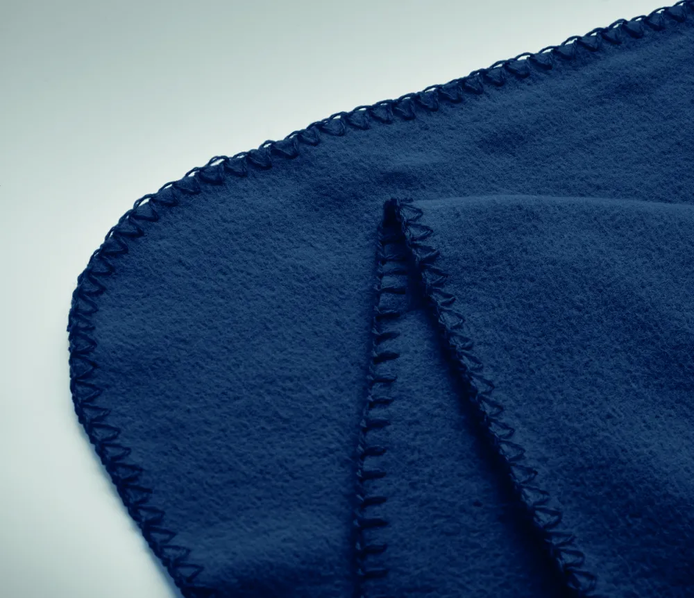 Bogda · RPET fleece deken 130gr/m² – Blauw