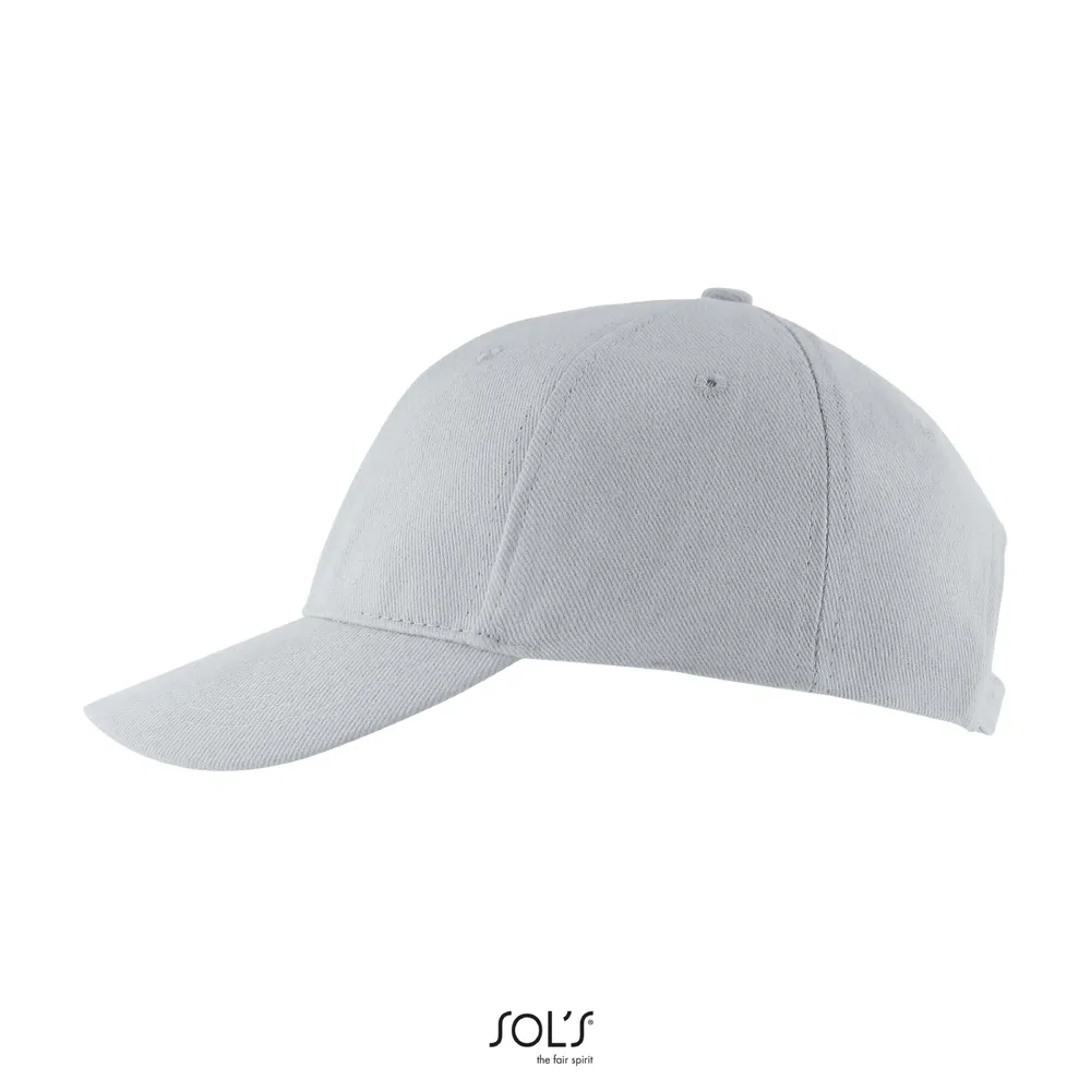Buffalo Six Panel Cap – Zuiver grijs