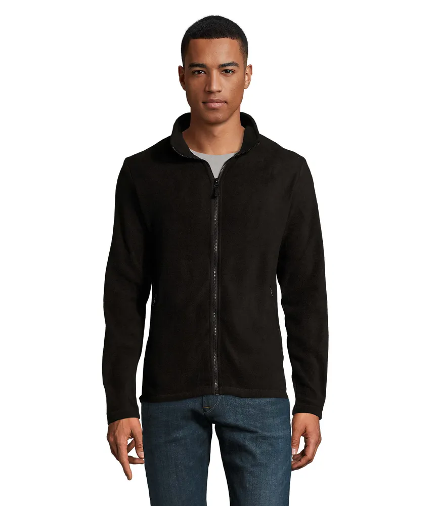 Norman Men · Norman heren fleece 220g – Zwart