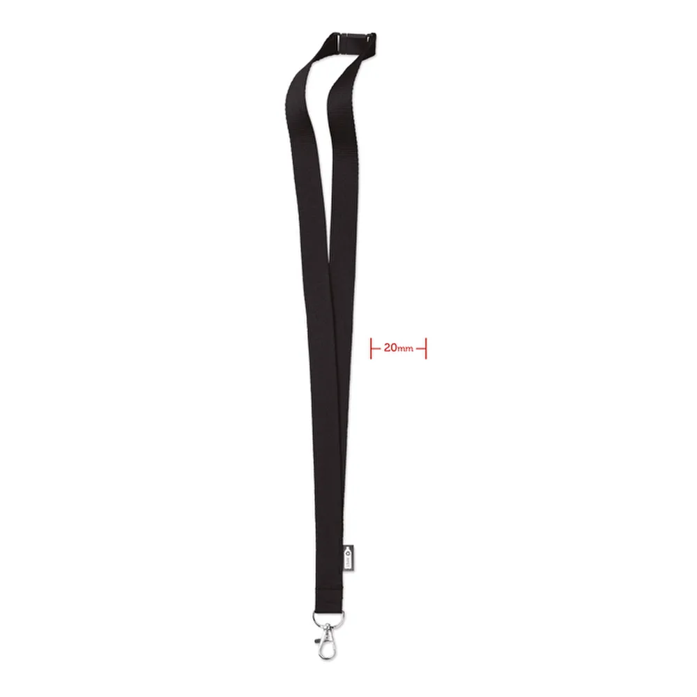 Lany RPET · RPET Lanyard – Zwart
