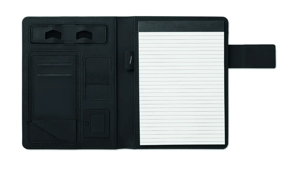 Powernoty · Powerbank schrijfmap A5 – Zwart