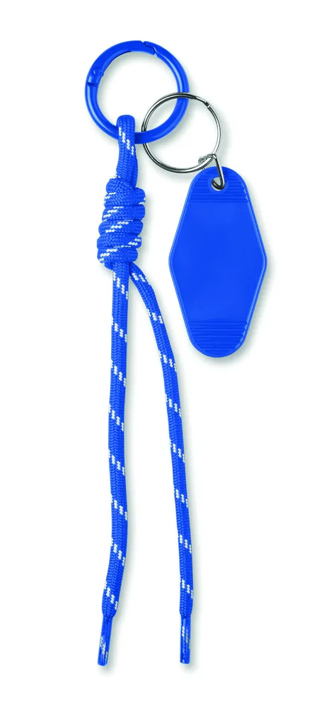 Keybraid · Sleutelhanger gevlochten touw – Royal blauw