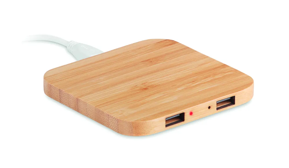 Cuadro · Bamboe draadloze oplader – Hout
