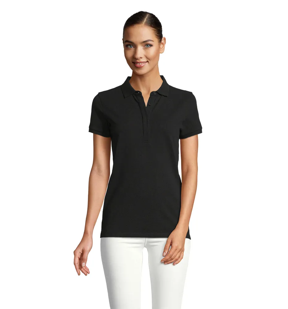 Owen Women Polo 215 – Diep zwart