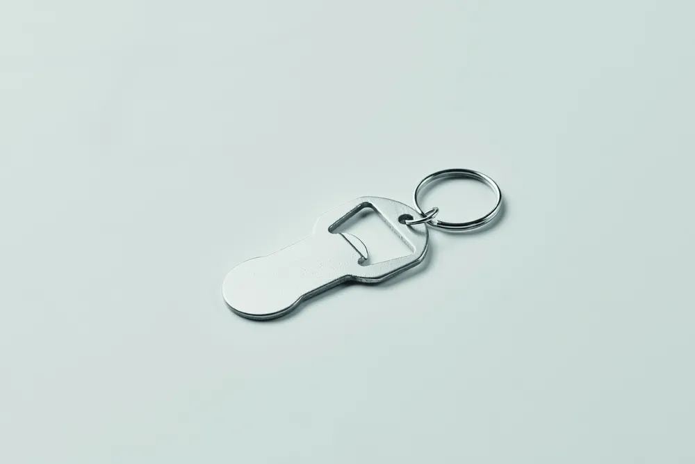 Clave · Alu sleutelhanger flesopener – Zilver