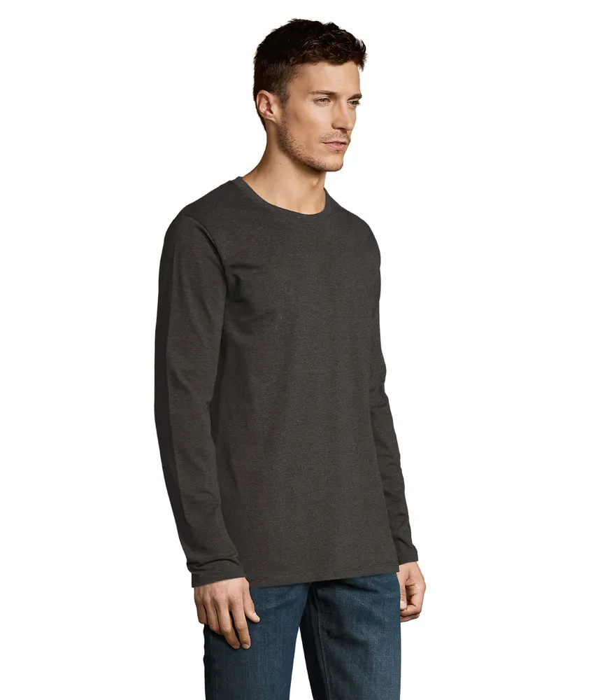 Imperial Lsl Men T-shirt190 – Charcoal melange