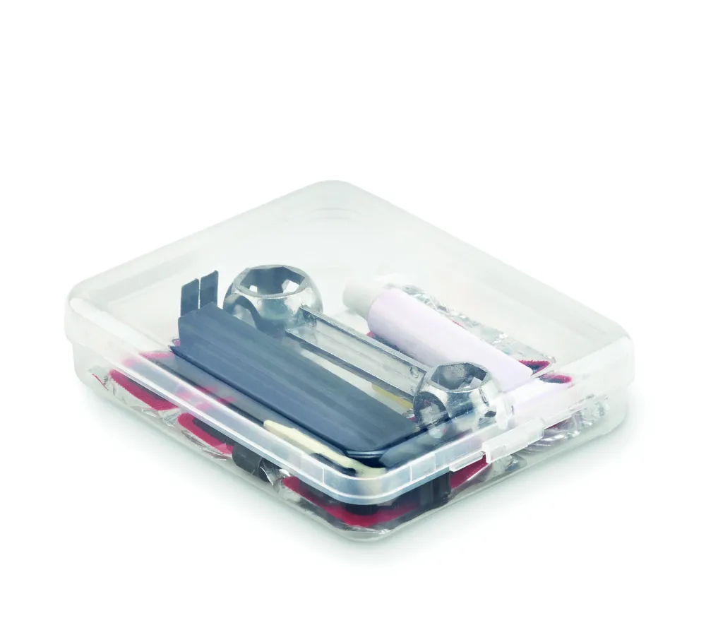 Repair · Fietsreparatieset – Transparant