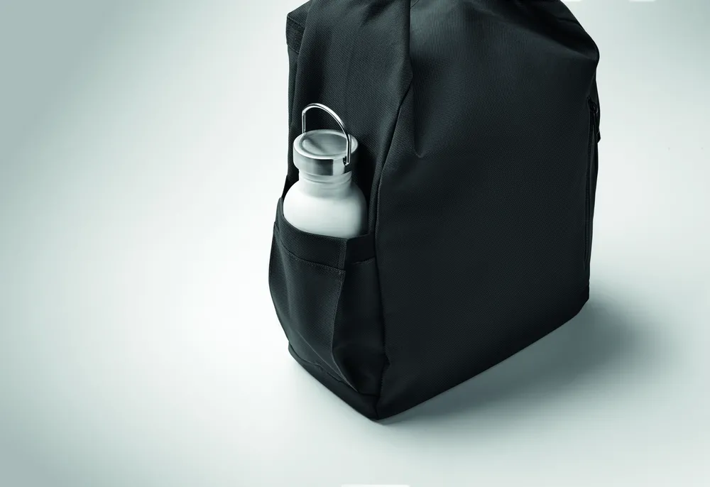 Uniton · 15" rolltop laptop rugzak – Zwart