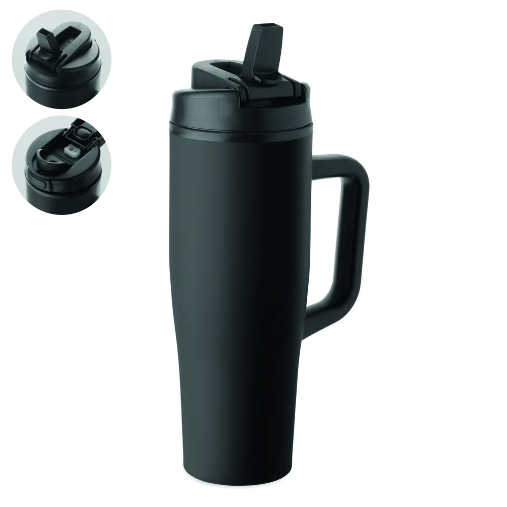 Atlanta · Dubbelwandige beker 900ml – Zwart
