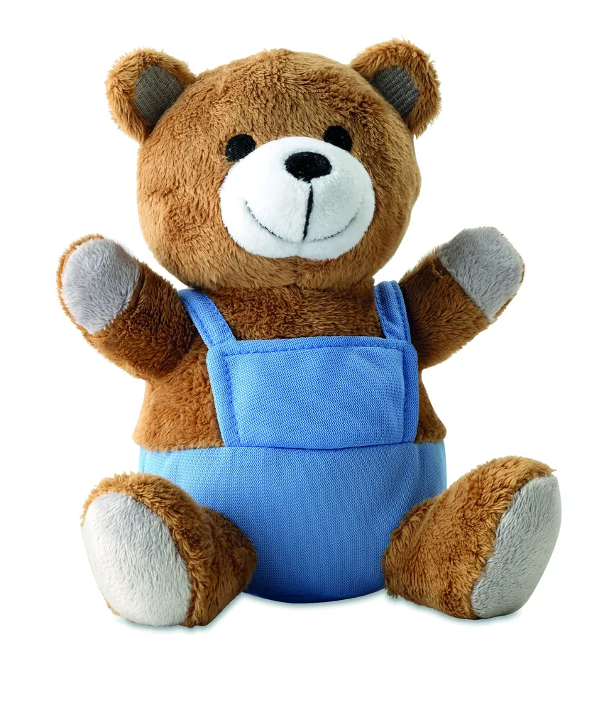 Nico · Pluchen teddybeer – Blauw