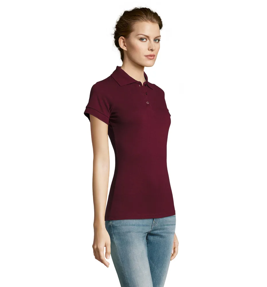 Prime Women · Prime dames polo200g – Burgundy